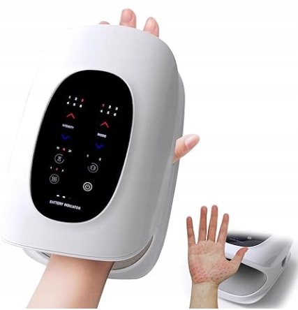 Bezprzewodowe urządzenie do masażu dłoni z ogrzewaniem, elektryczne