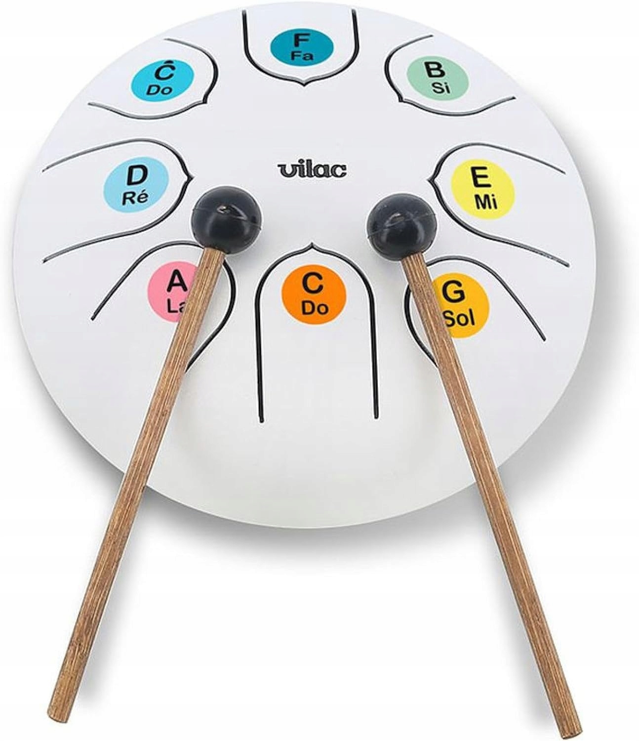 Vilac Kovový jazykový bubínek s paličkami Tongue Drum