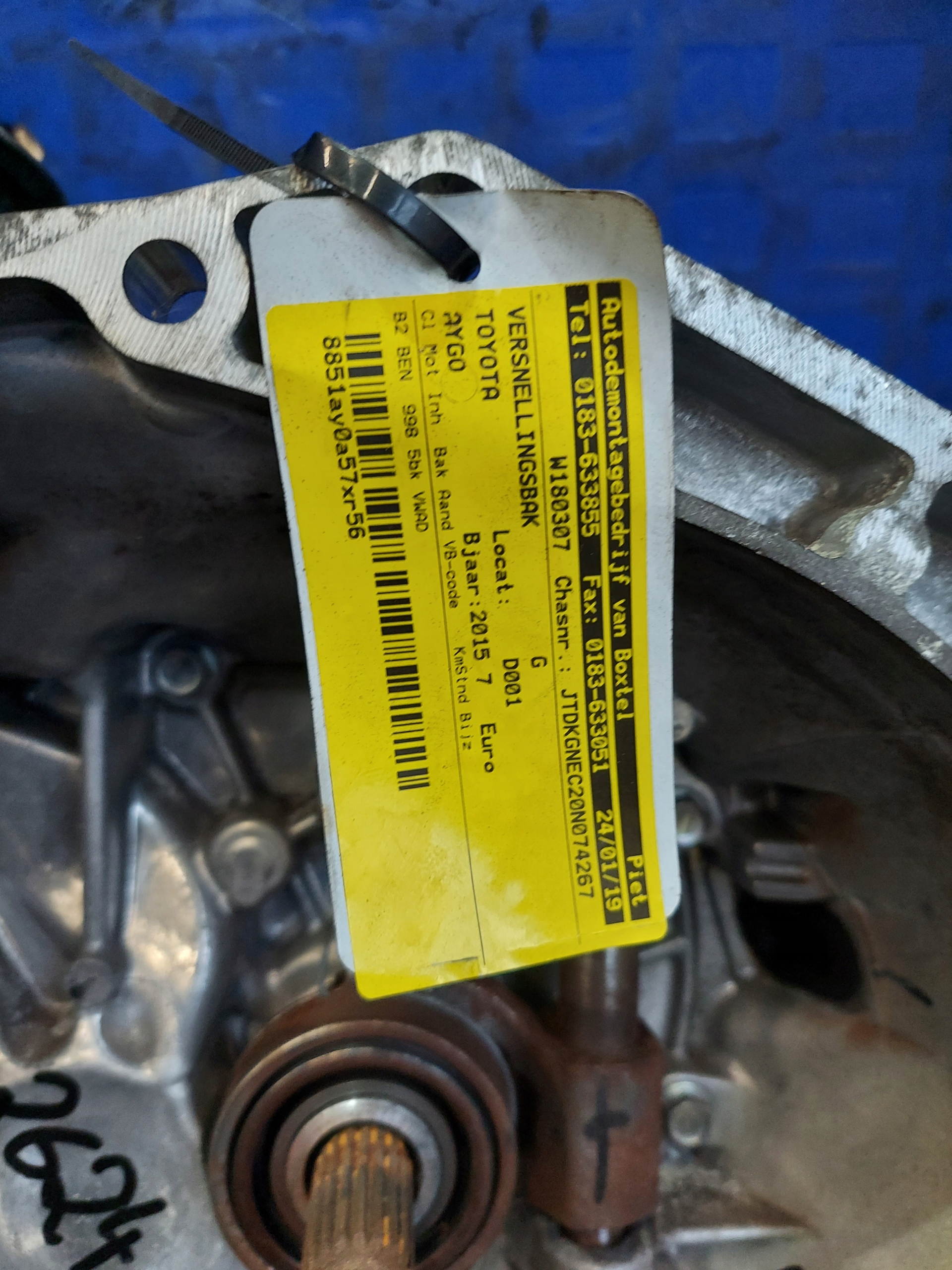 cambio AYGO 1.0 B 20TT benzina