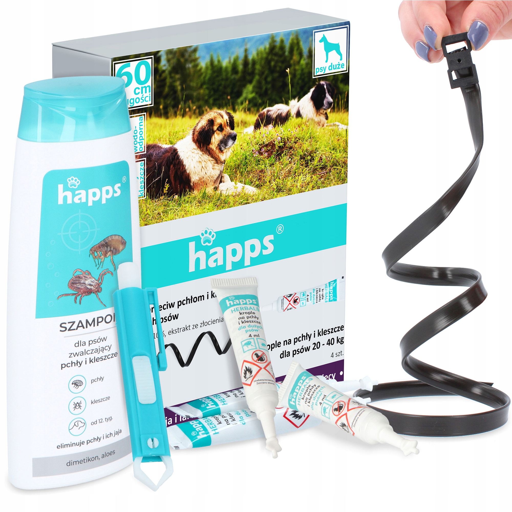 Levně Kapky Klíšťata Blechy Psa 20-40kg Odstraňovač Klíšťat Šampon