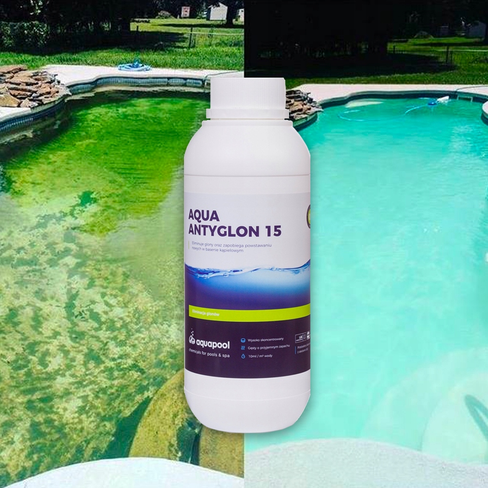 AQUA ANTYGLON 15 NA GLONY KONCENTRAT DO BASENU 1l Waga 1 kg