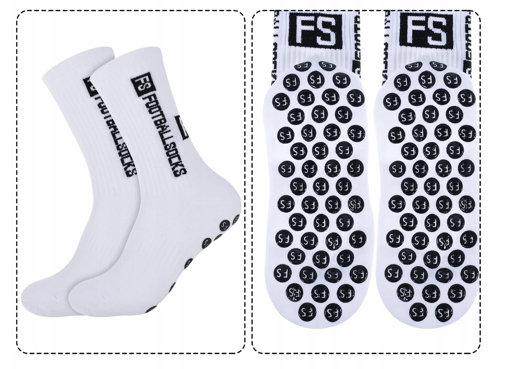 Skarpety Piłkarskie Antypoślizgowe FS 39-45 - Czerwone Drużyna inna