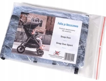 Valco Baby folia przeciwdeszczowa do wózka podwójnego -- Snap Duo --