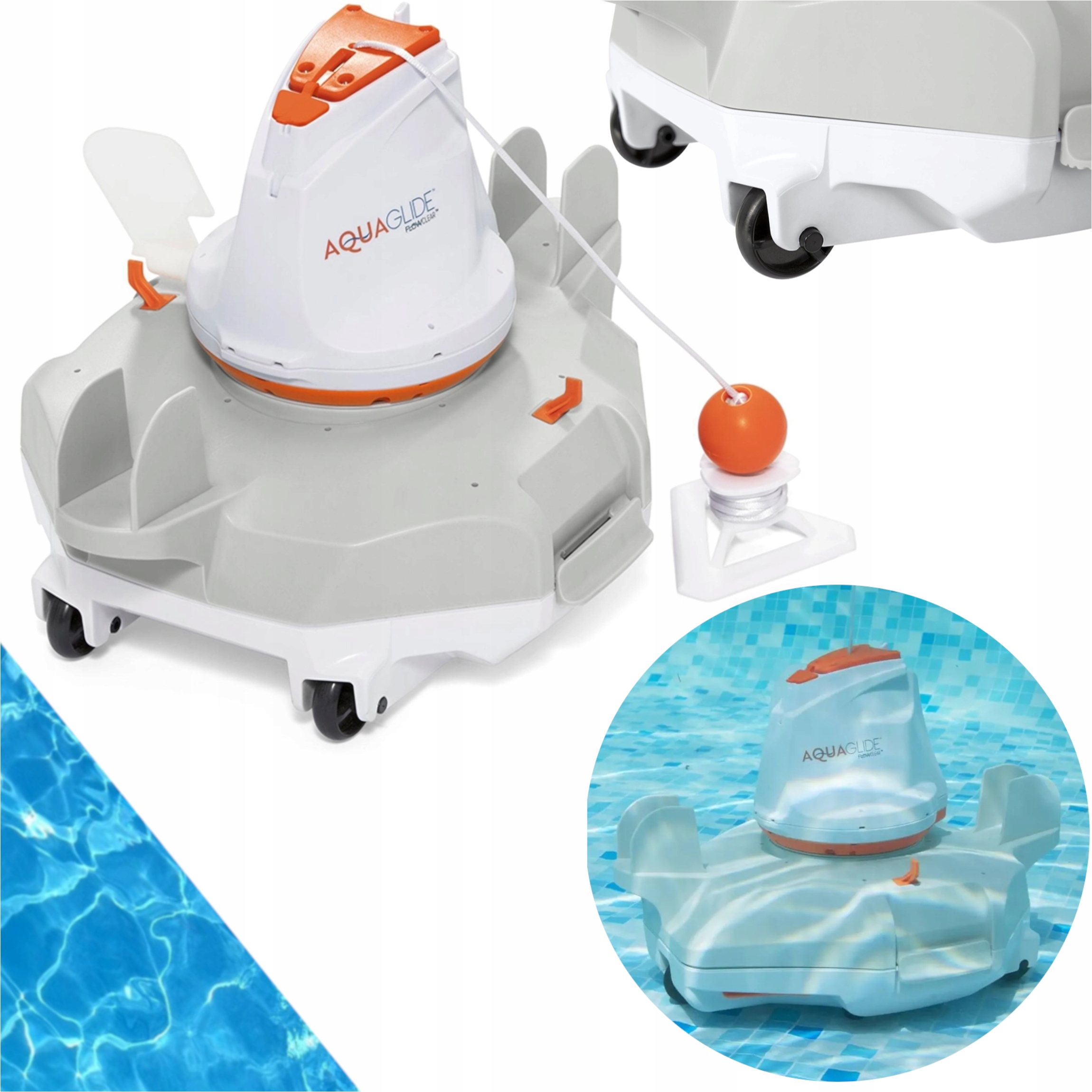 Bezdrátový Robot Na Čištění Dna Bazénu S Akumulátor