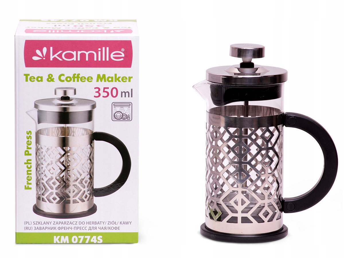 

Szklany Zaparzacz do Herbaty Kawy 350 ml Kamille