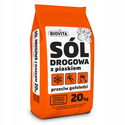 

Biovita Worek Sól Drogowa Zimowa Z Piaskiem 20 Kg