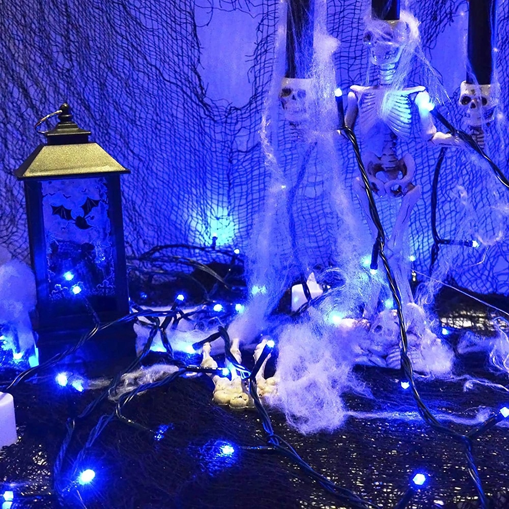 LAMPKI CHOINKOWE LED LAMPKI ŚWIĄTECZNE ZEWNĘTRZNE NA DOM 200 LED NIEBIESKI Kolor lampek niebieski