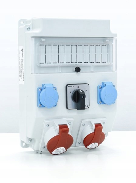 Rozvaděč Sez ROS11/X-21.2/LOP 32A 16A 400V IP54 s oknem a zásuvkami