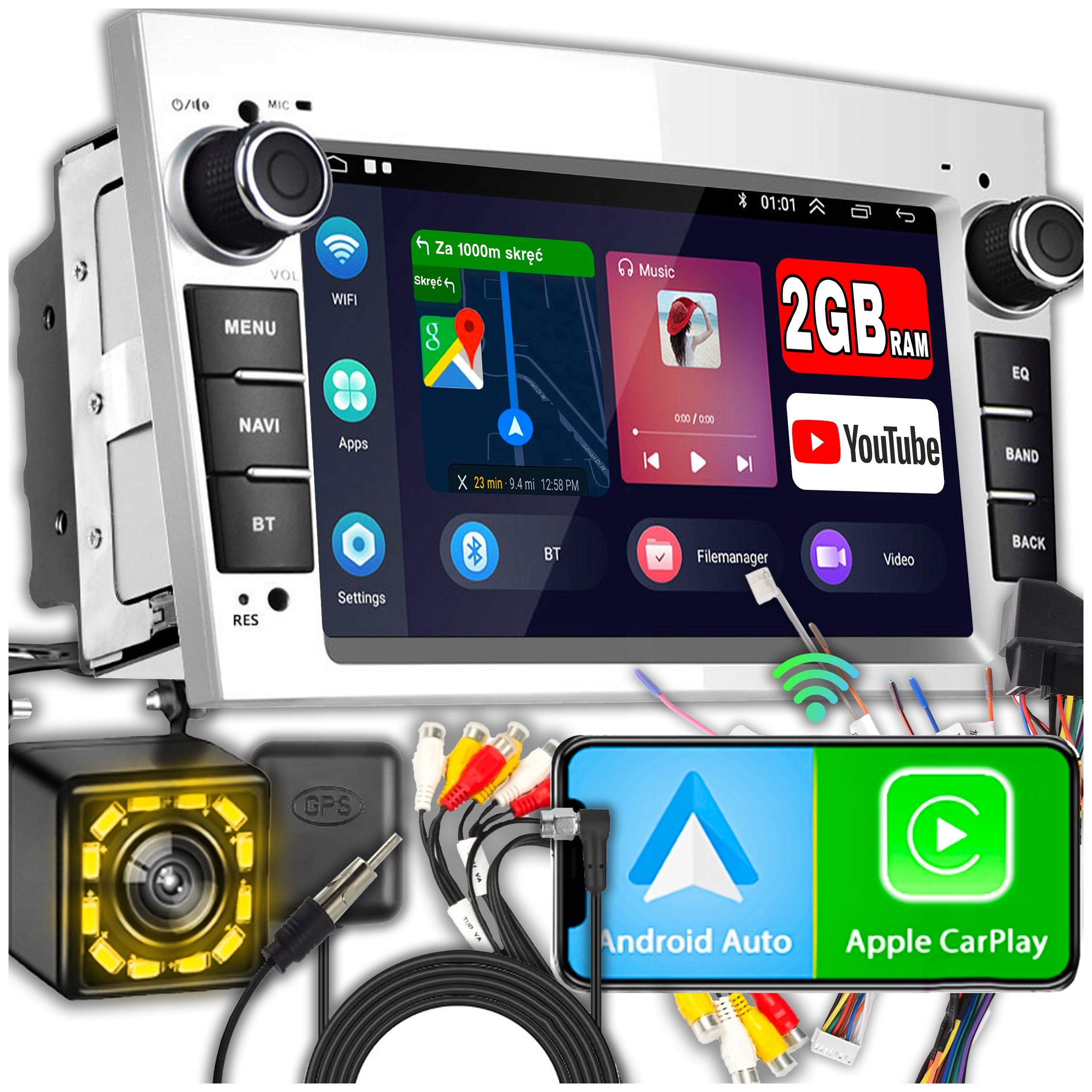 Radio pro Opel Vectra C Zafira Astra H Vivaro Meriva Signum Android Carplay