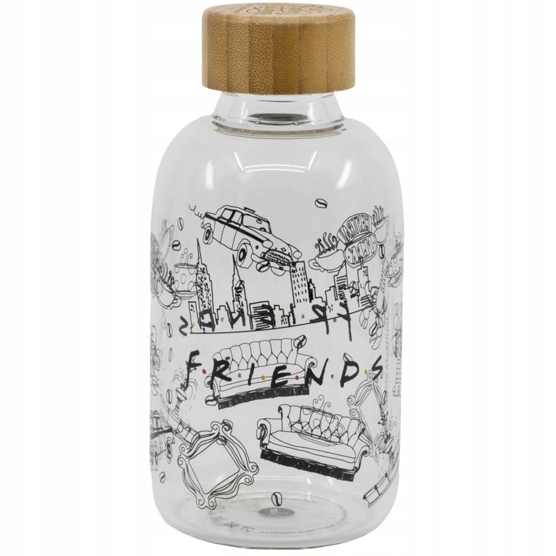 Friends Skleněná lahvička Malá velikost 620 ml