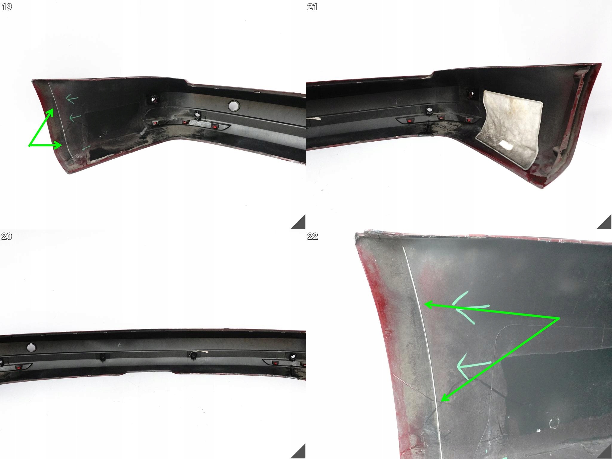 VW CADDY III 3 LIFT 15-20 MAXI LONG bumper BUMPER+ ODBLASKI rear part (6xPDC)