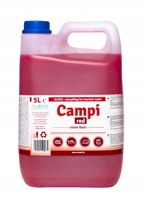PŁYN DO TOALET WC CAMPI RED 5 L KEMPING KAMPERA