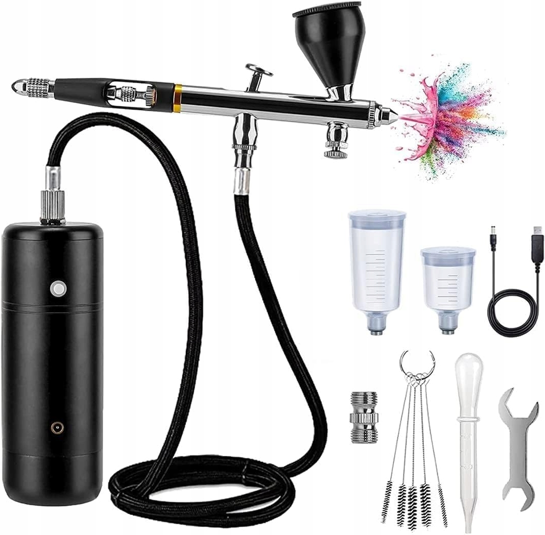 Profesionální elektrický airbrush pro zdobení obličeje nehtů a koláčů