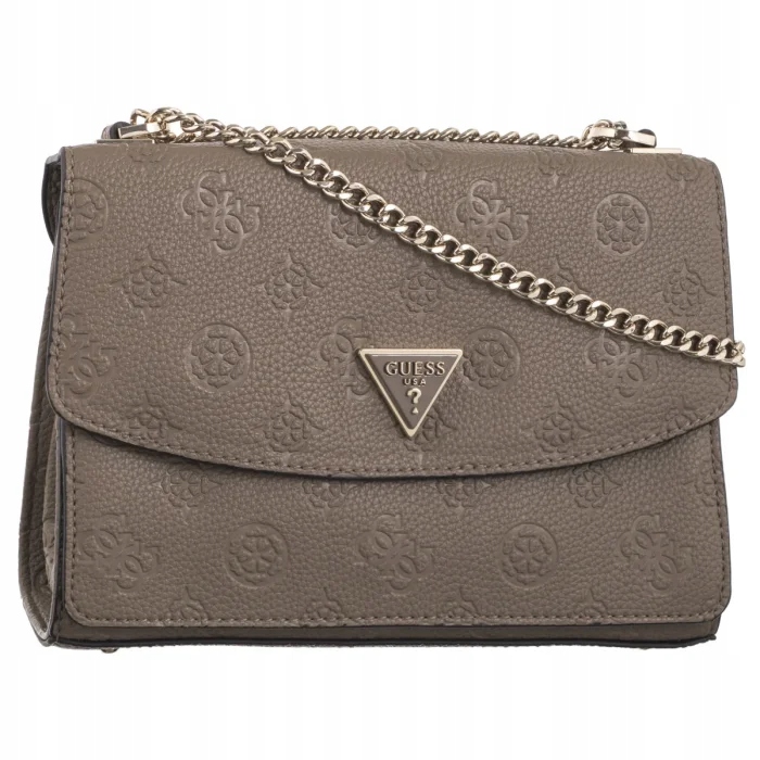 Dámská kabelka Guess Cresidia Cnvrtble Xbody Flap Taupe Béžová