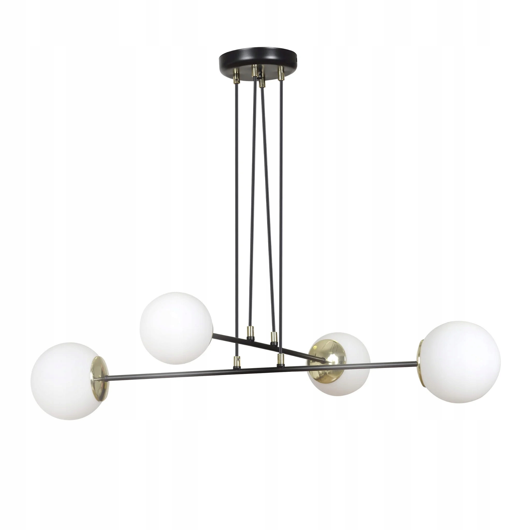 Luster Emibig Ognis 4xE14 10W čierny/biely, nastaviteľný, IP20