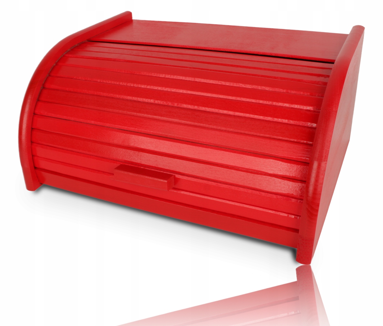 Dřevěný Chlebník Červený Tradiční Nádoba Na Chléb Pečivo Rohlíky