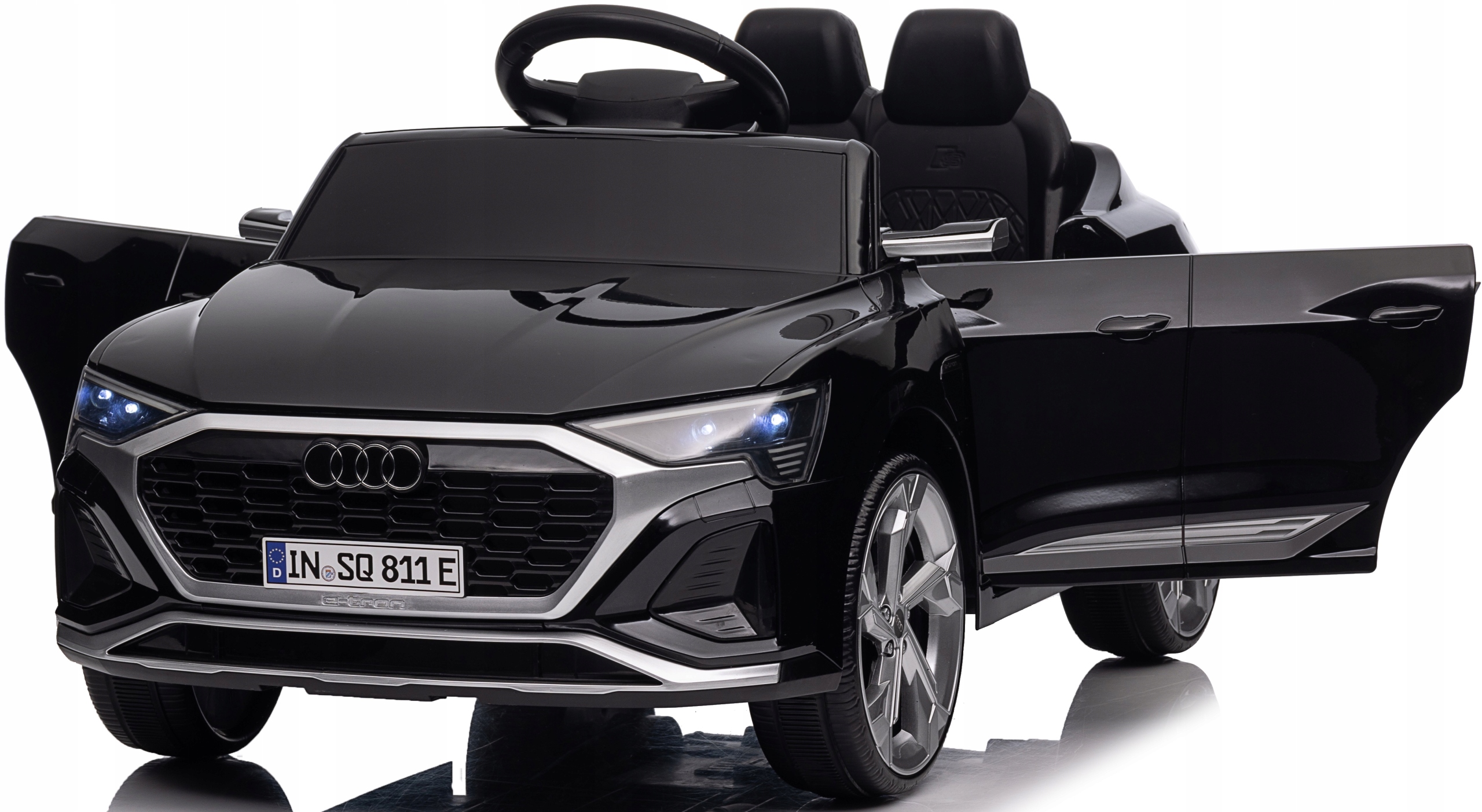 Audi SQ8 4x4 Auto na akumulator Skóra Pilot Miękkie Koła Eva samochód 12V