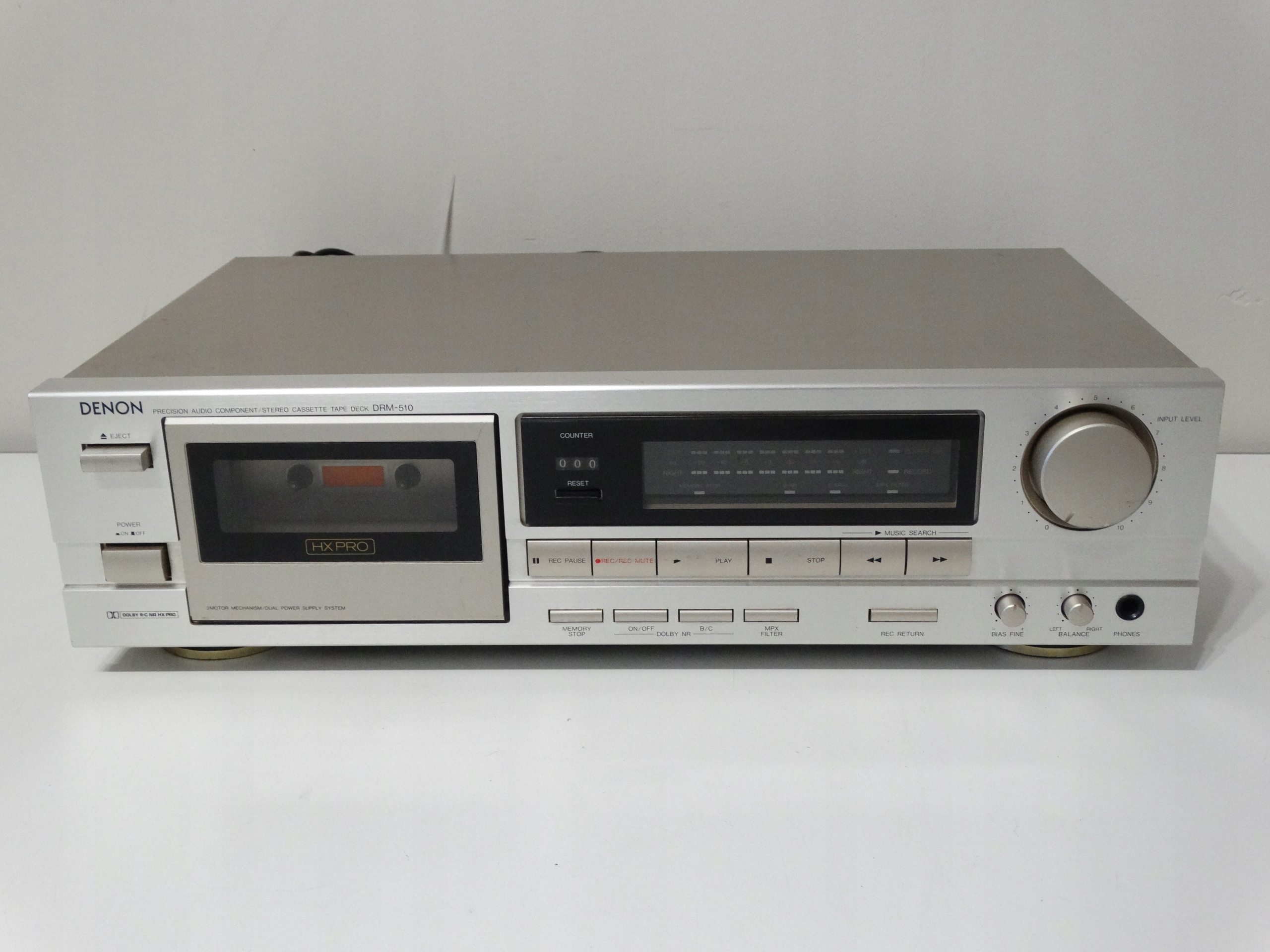 DENON DRM - 510-КАССЕТНЫЙ МАГНИТОФОН-100% РАБОЧИЙ