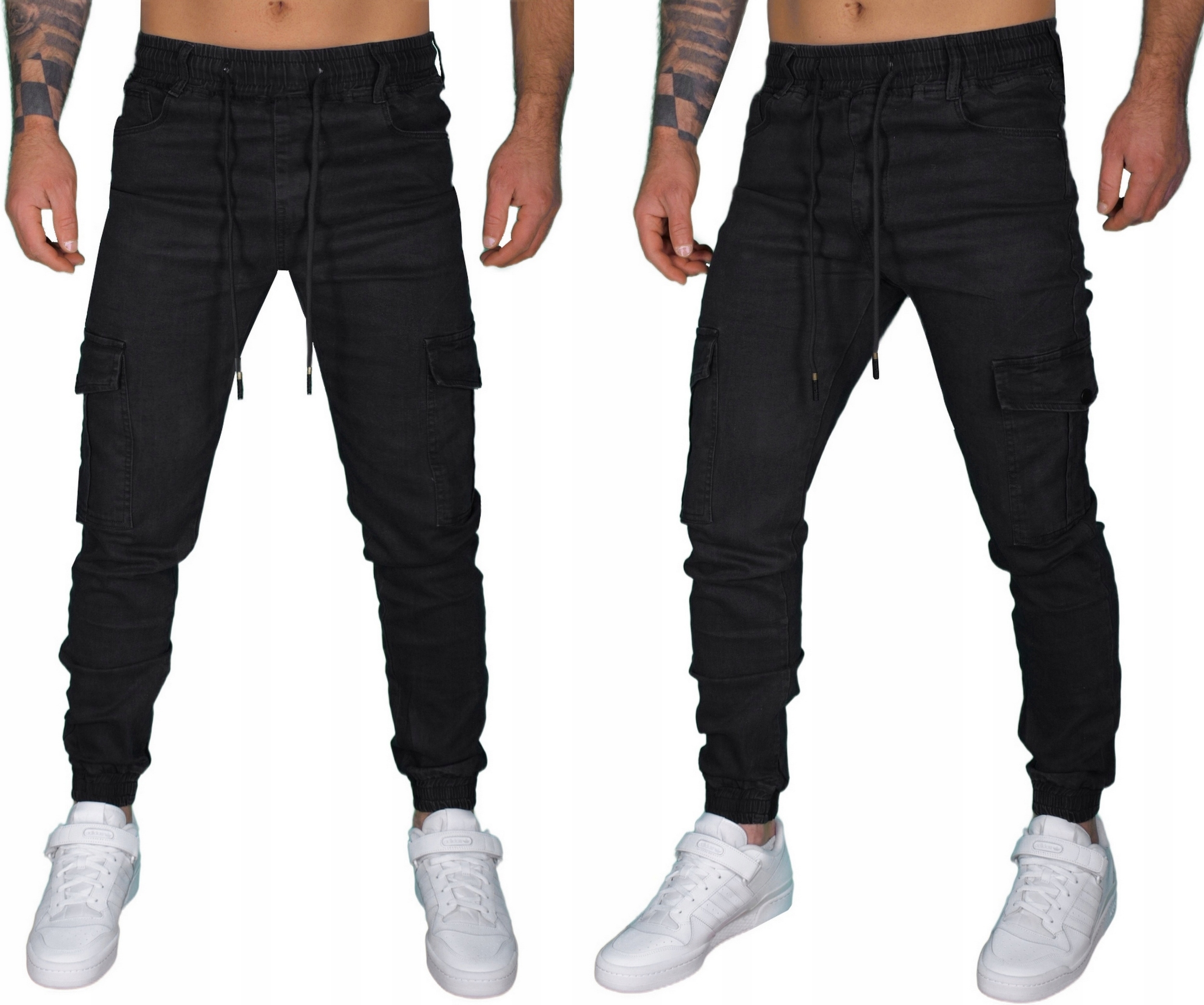 Bojówki Męskie Joggery Spodnie Sciągacze Jakość