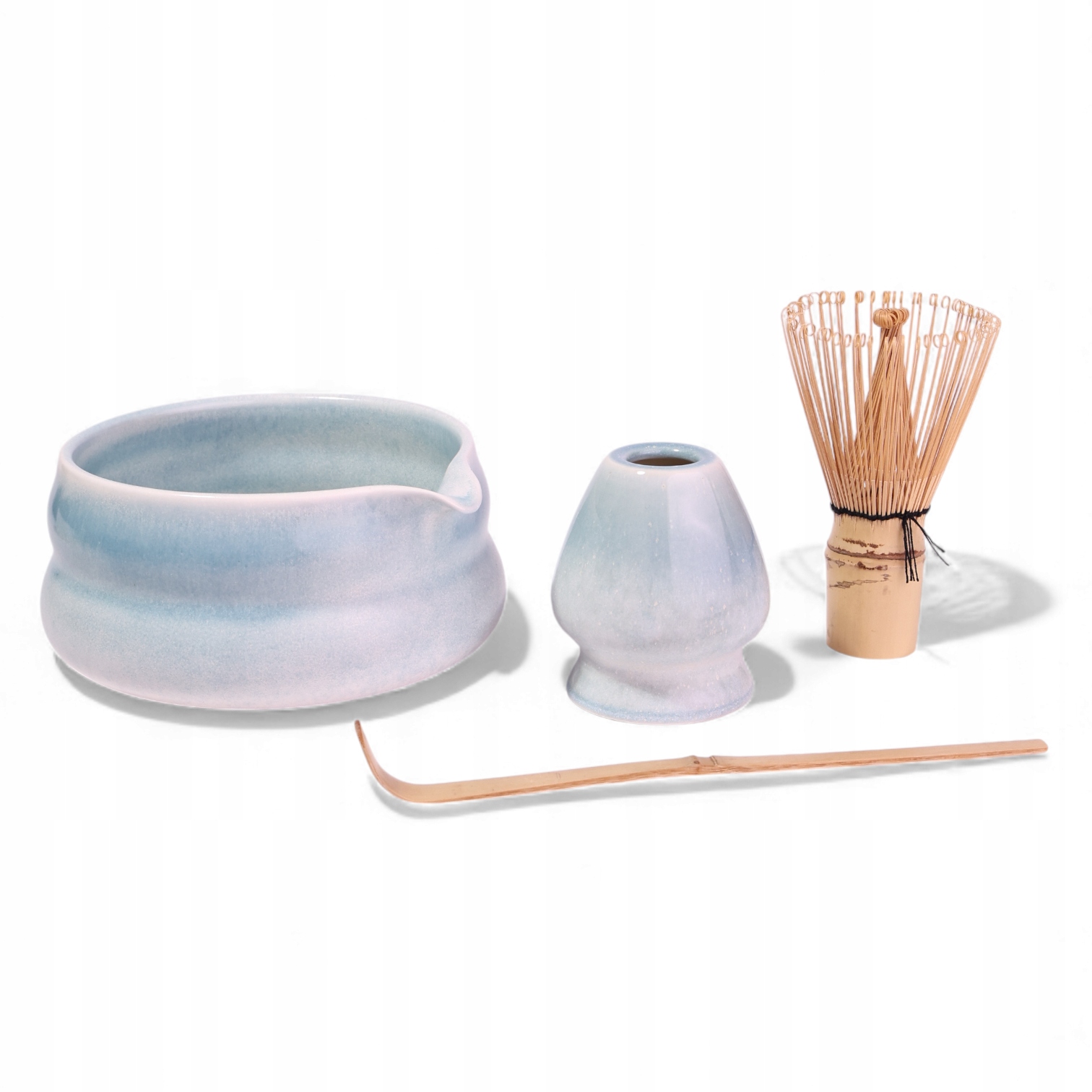 Levně Sada na vaření Matchy Japonská Šálek Podstavec Bambusové doplňky