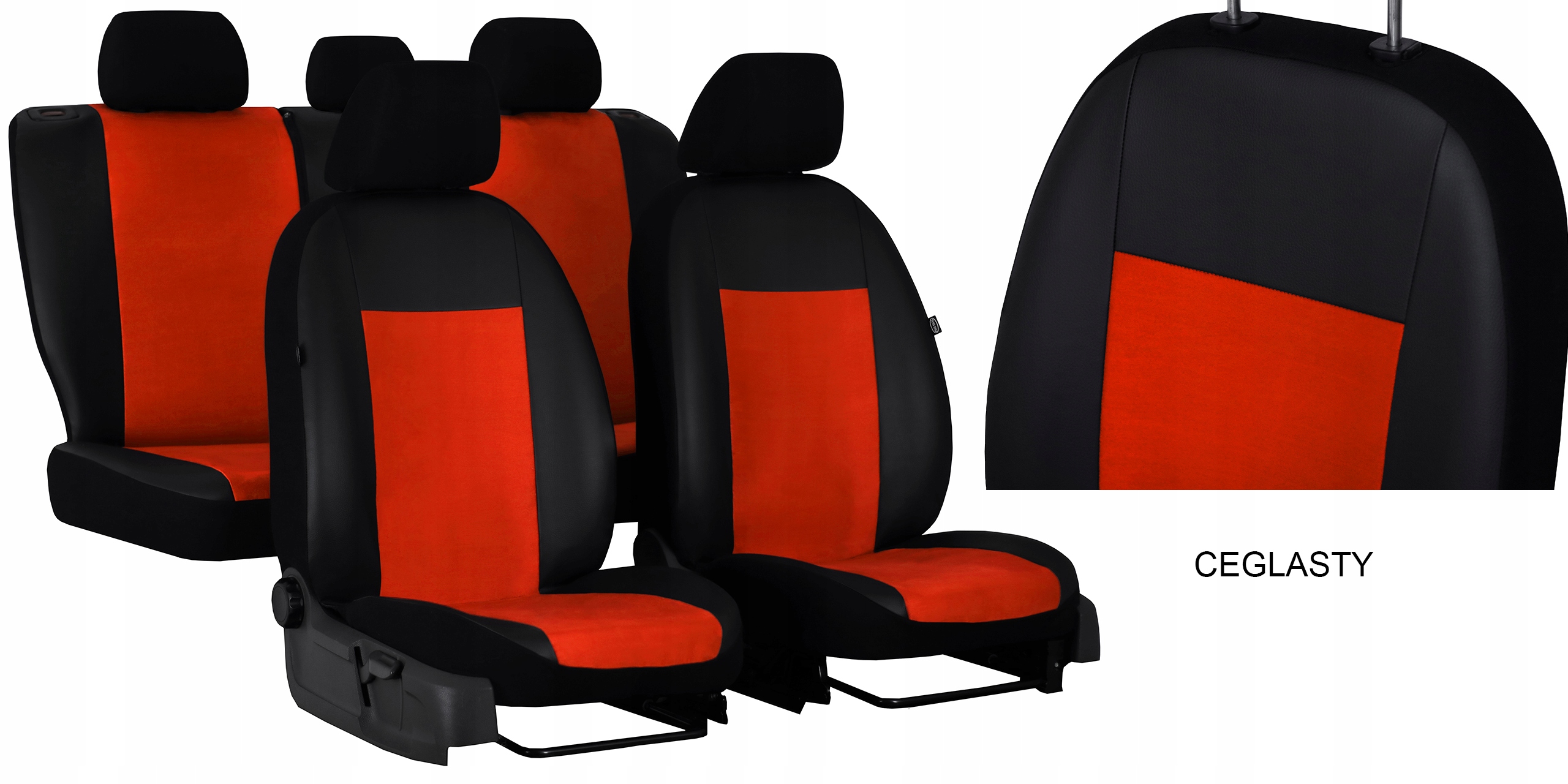 DAEWOO NUBIRA 1 POKROWCE MIAROWE SKÓRA ALICANTE Cechy dodatkowe szwy/otwory na poduszki powietrzne