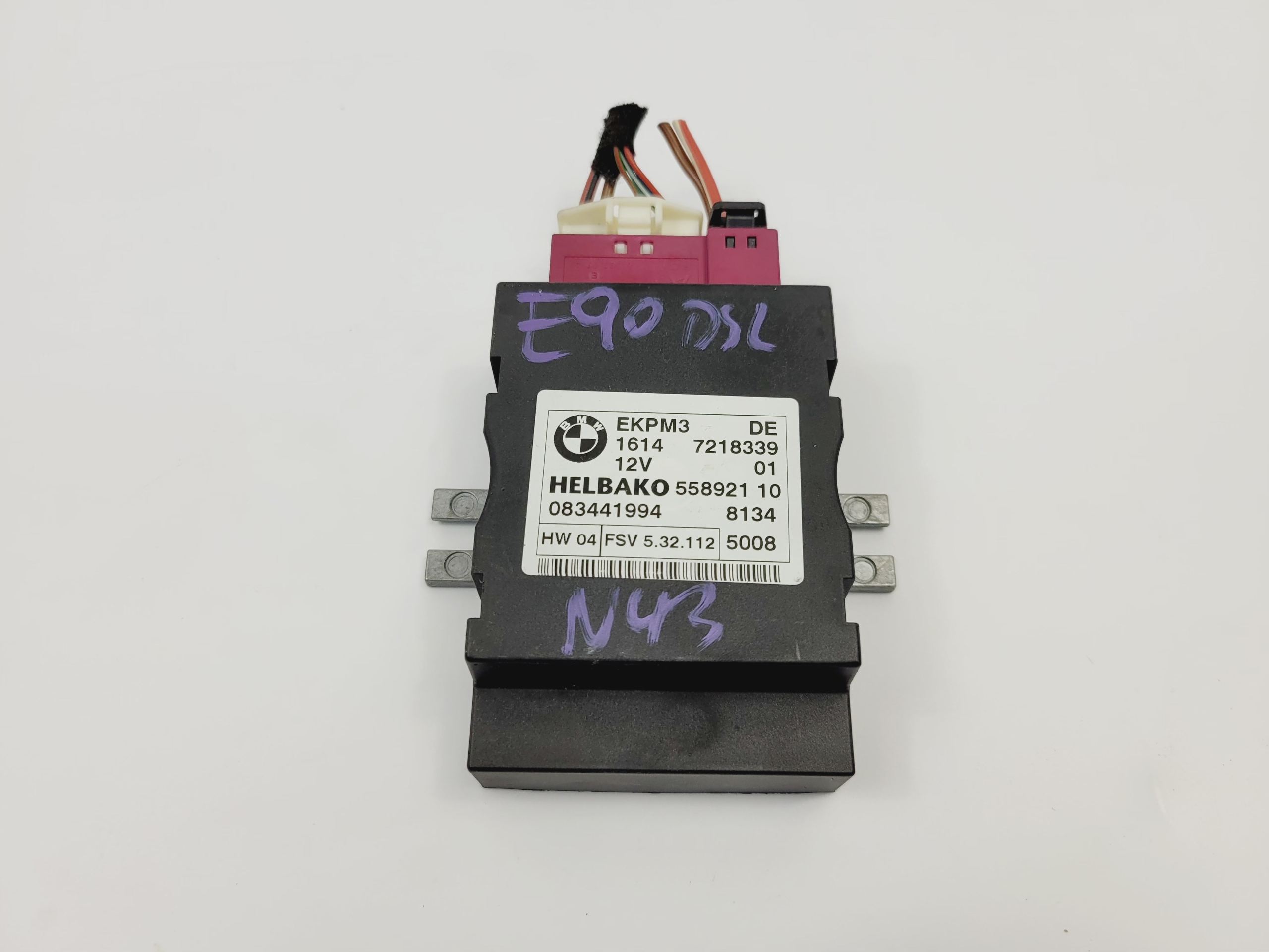 STEROWNIK POMPY PALIWA BMW E90 N43 7218339