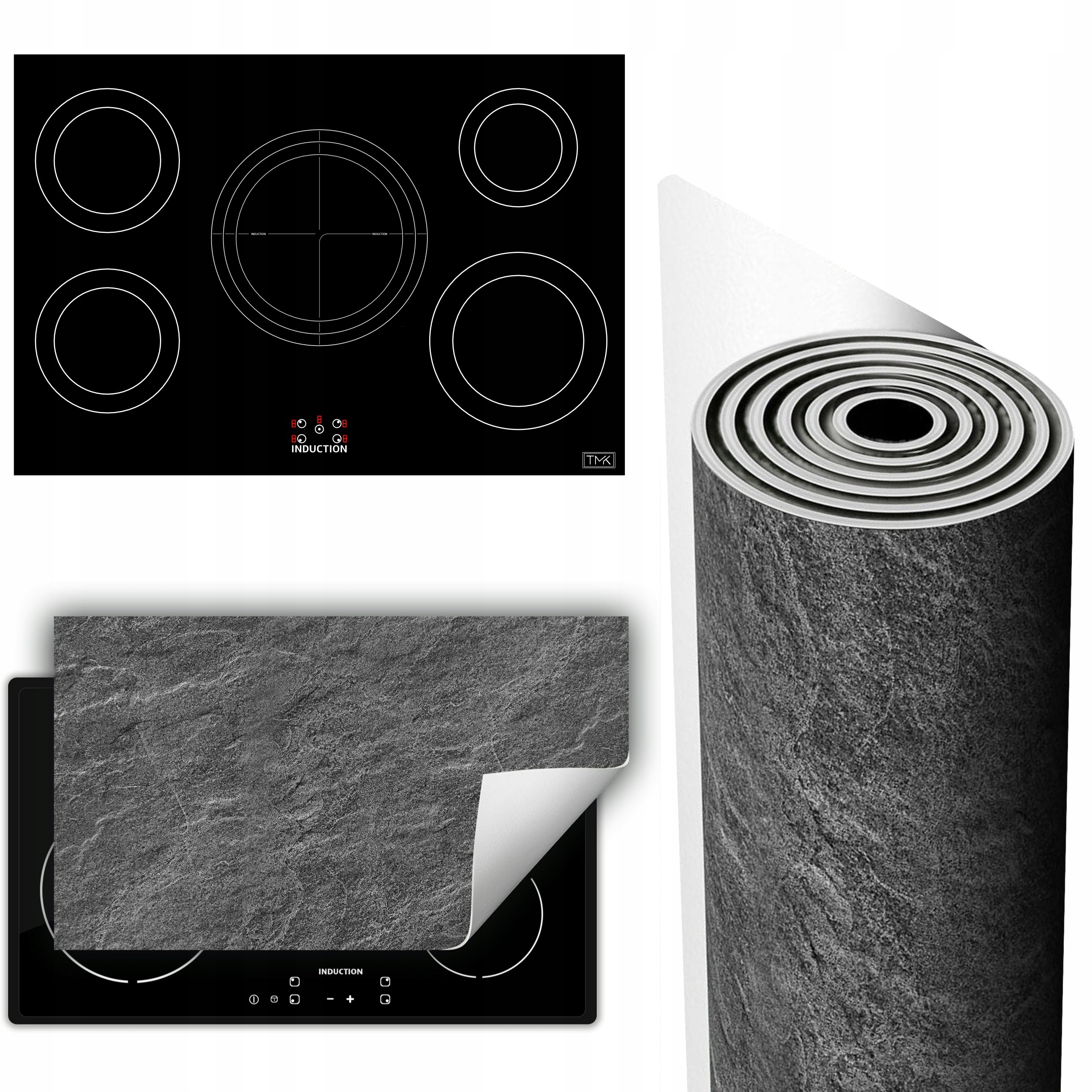 Vinylová Podložka Ochrana Kuchyňské Desky 90x52 šedá břidlice
