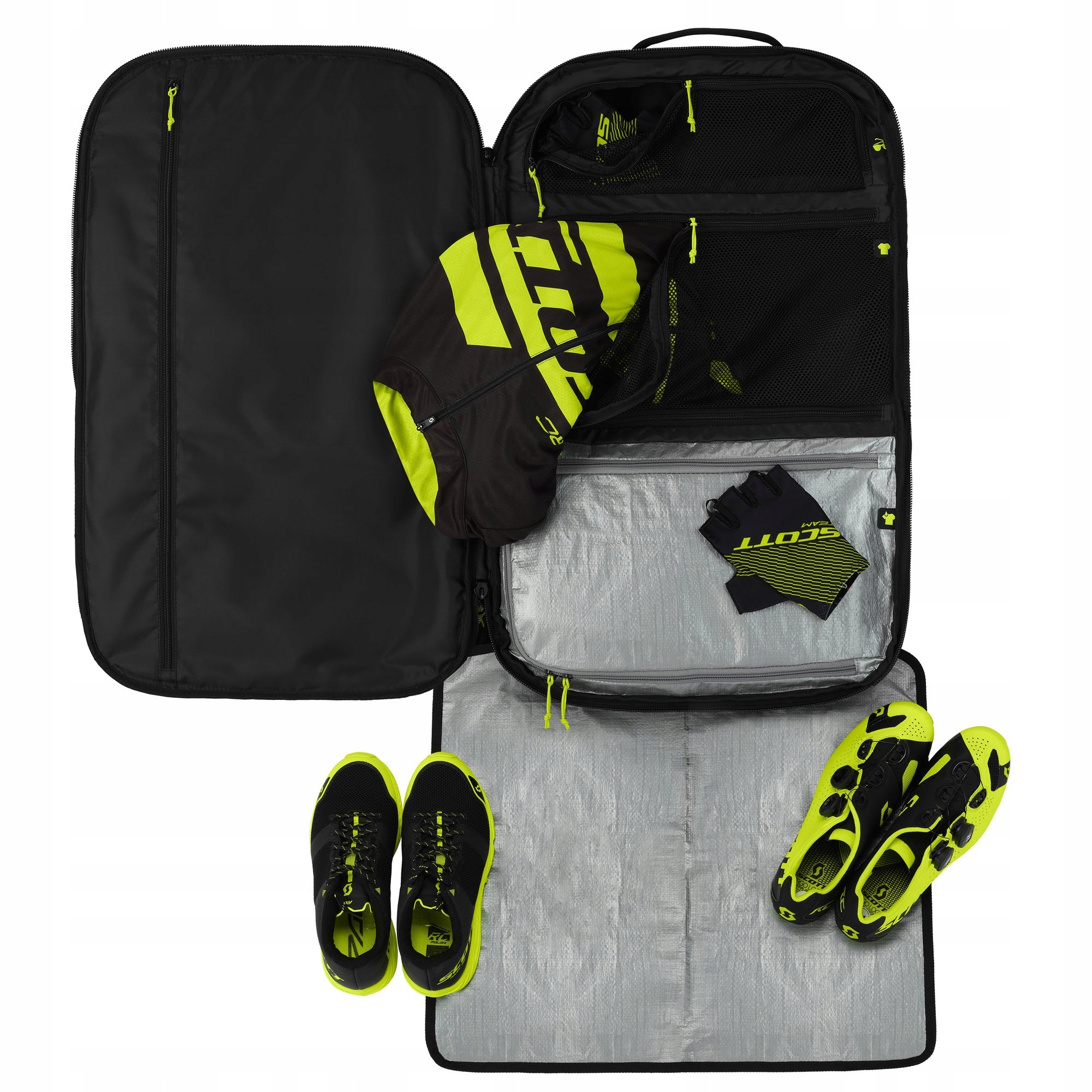 SCOTT Plecak rowerowy RACEDAY 60L czarny zolty Weight with packaging 1 kg