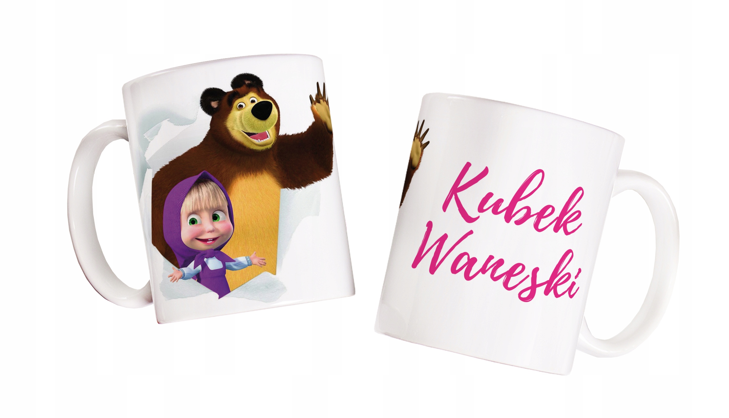

Kubek Masza I Niedźwiedź z imieniem dziecka