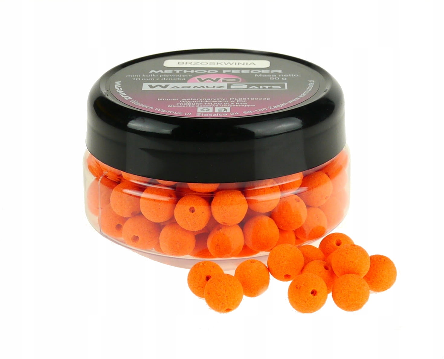 Warmuz Baits Brzoskwinia Pop-Up 10mm z dziurką