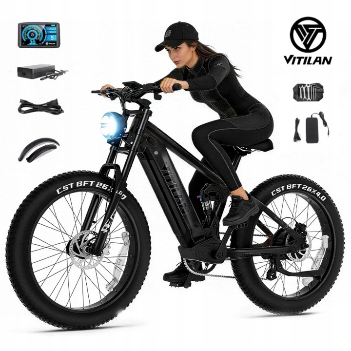 Pojazd Elektryczny Vitilan T7 Pro 1600W Samsung 52V 20AH 56KM/H 26" Pl