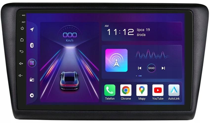 Rádio 2DIN Navigace Android Skoda Rapid 2 II 8/256 Gb Dsp Carplay Lte