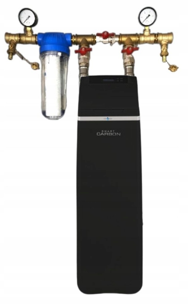 Zmäkčovač vody Carbon 30 aktívne uhlie ložisko Kdf+ sada príchytiek Darčeky