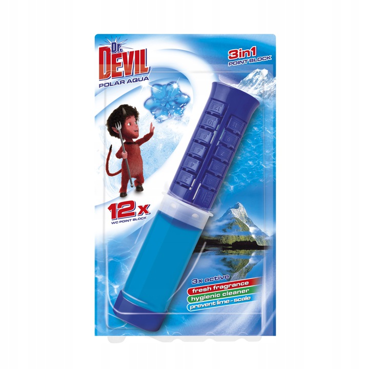 

Krążek żelowy do Wc Dr. Devil Polar Aqua 75ml 12x