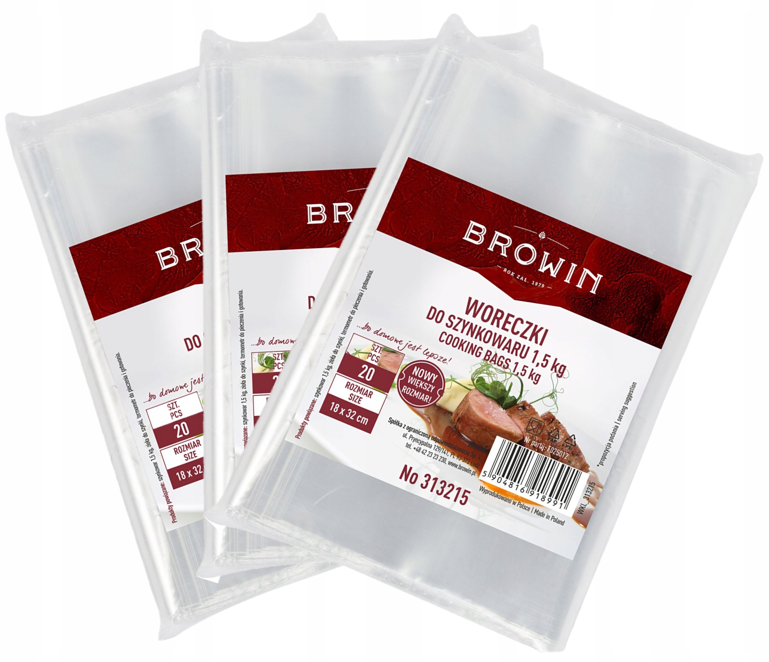 

Worki Do Szynkowaru Z Atestem 1,5kg 60 Szt Browin