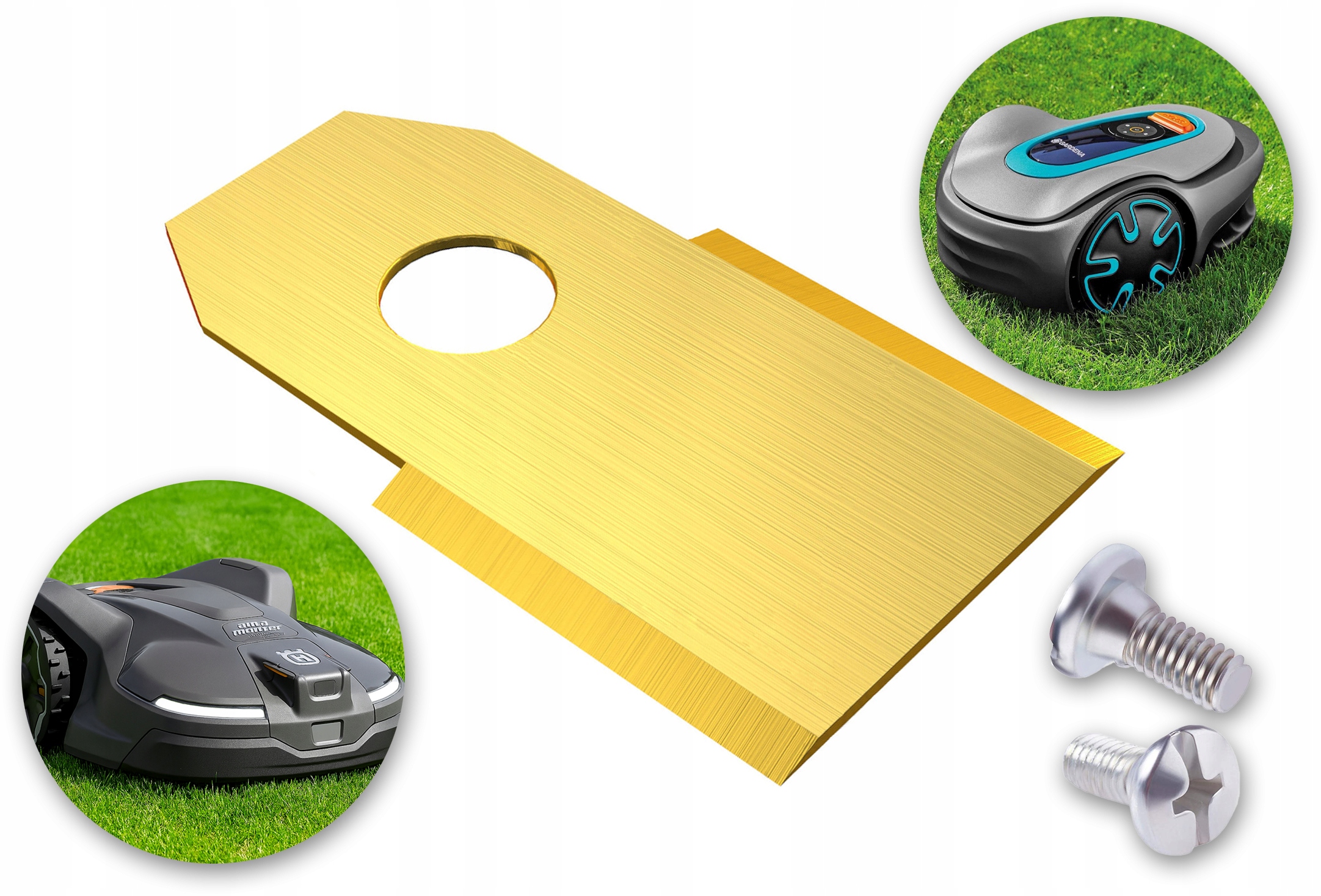 Nože Proti Zašednutí Trávy Pro Robotické Sekačky Husqvarna Gardena 12 ks