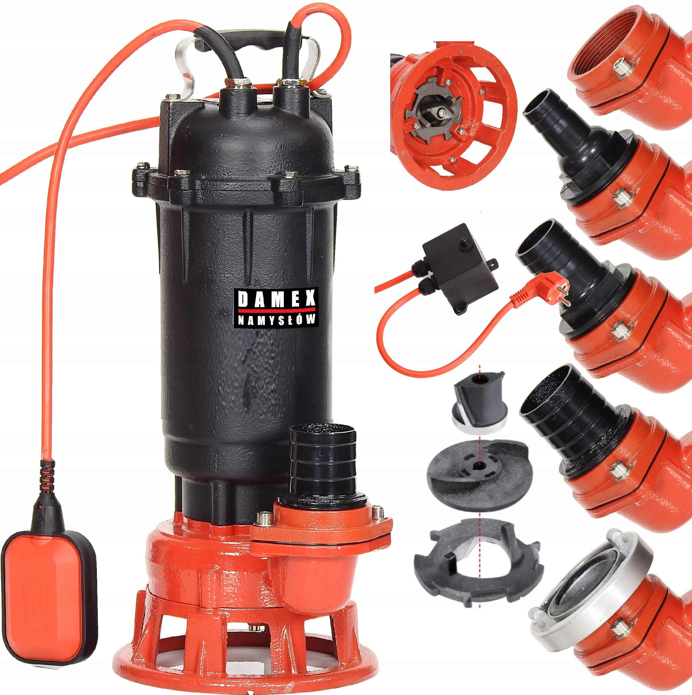 Pompa PX5000+ Do Wody Brudnej Ścieków Szamba Rozdrabniacz 100%MIEDŹ Żeliwna