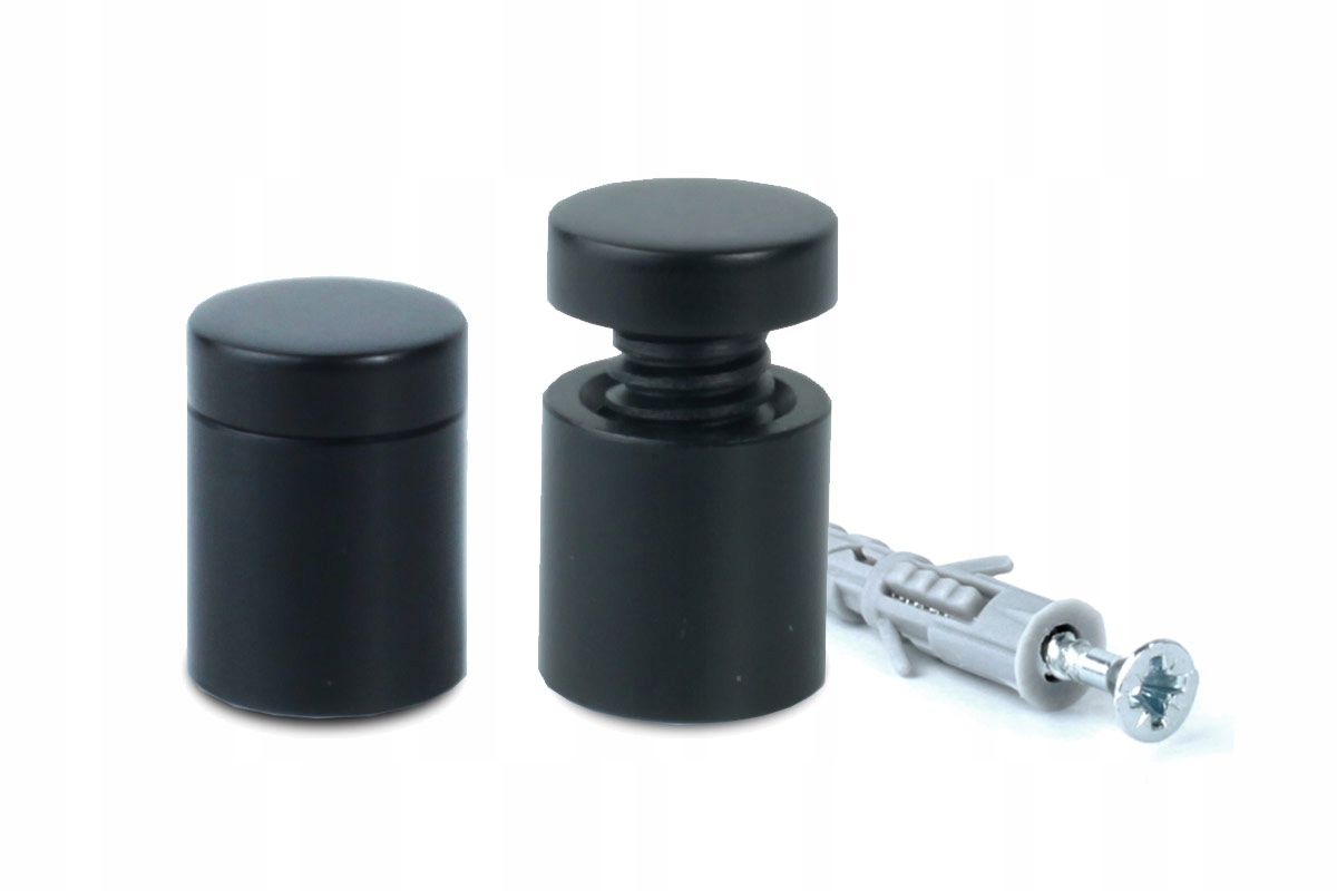 Dystans montażowy aluminiowy czarny 13x19 mm