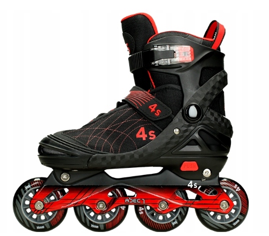 Łyżworolki regulowane 4S-1678 Extol 34-37 34-37 czerwony