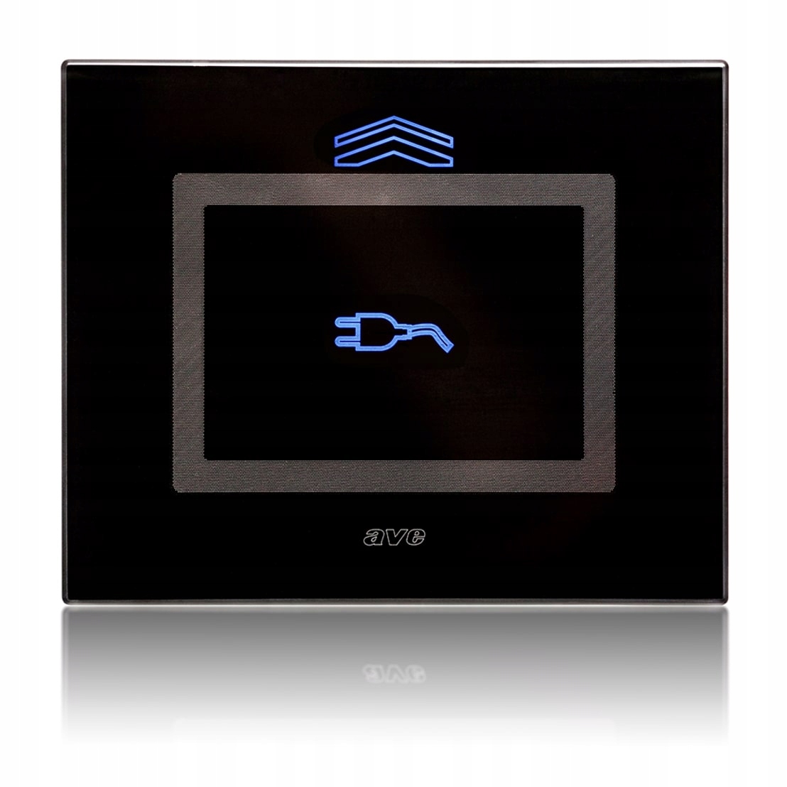 Gniazdo maskowane czarne szkło AVE TOUCH + USB Marka inna