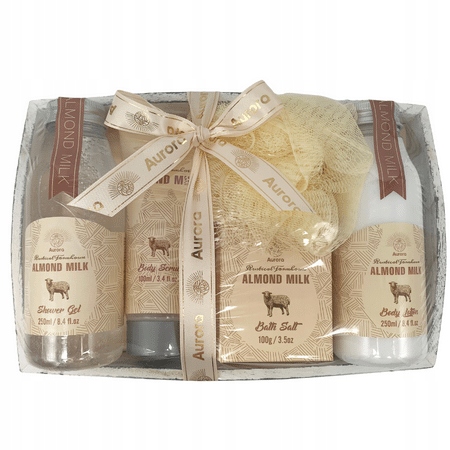 Aurora Dárková Sada kosmetických přípravků Krémové mandlové mléko Na Valentýna