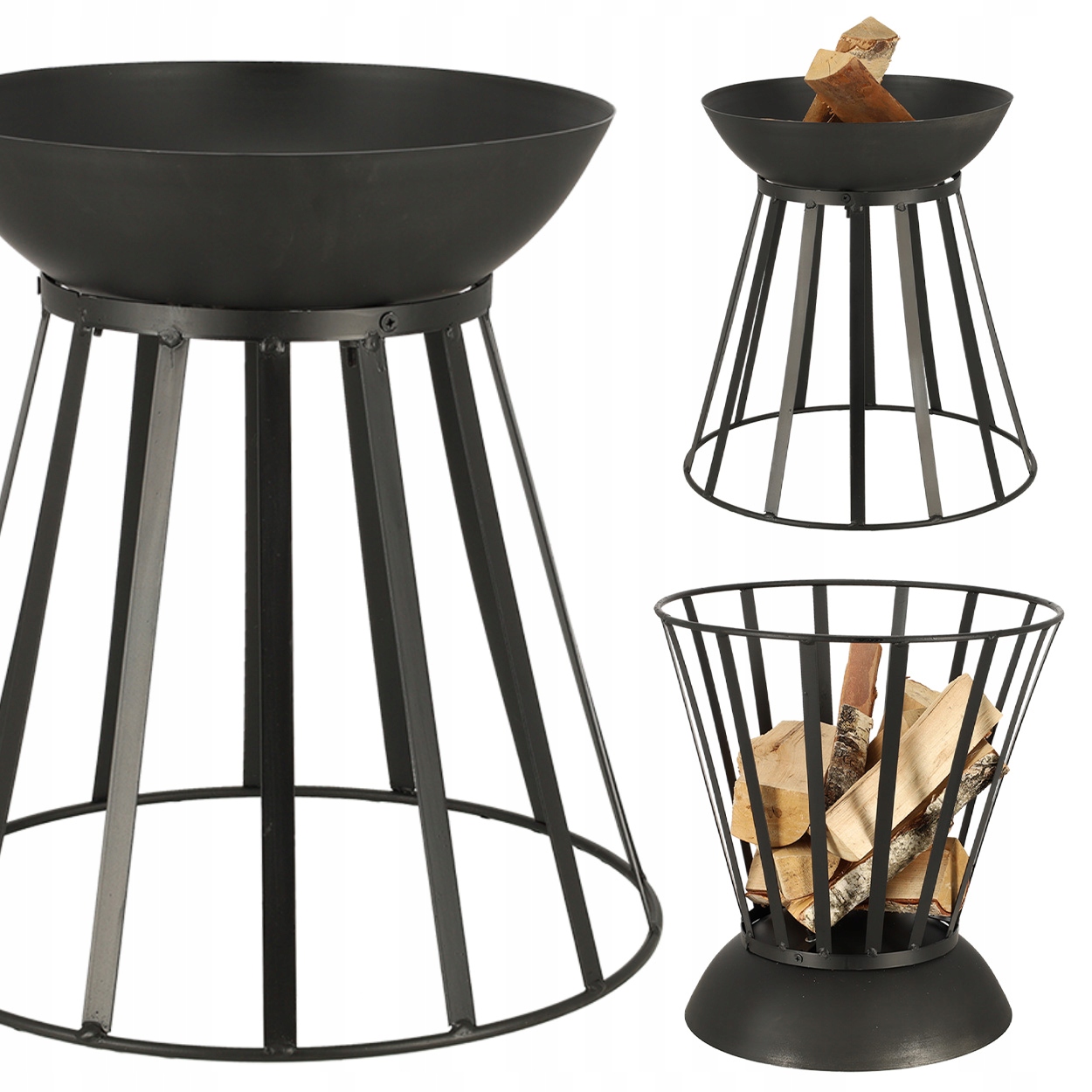 Obojstranné Kovové Záhradné Ohnisko, Bezpečné Ohnisko V Záhrade H50 CM