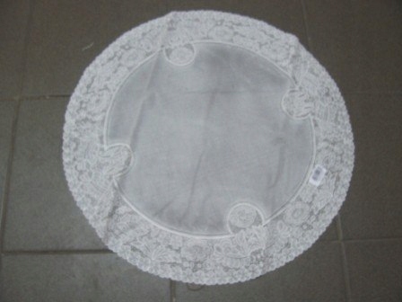 serweta okrągła PCV 70cm    biała — 2