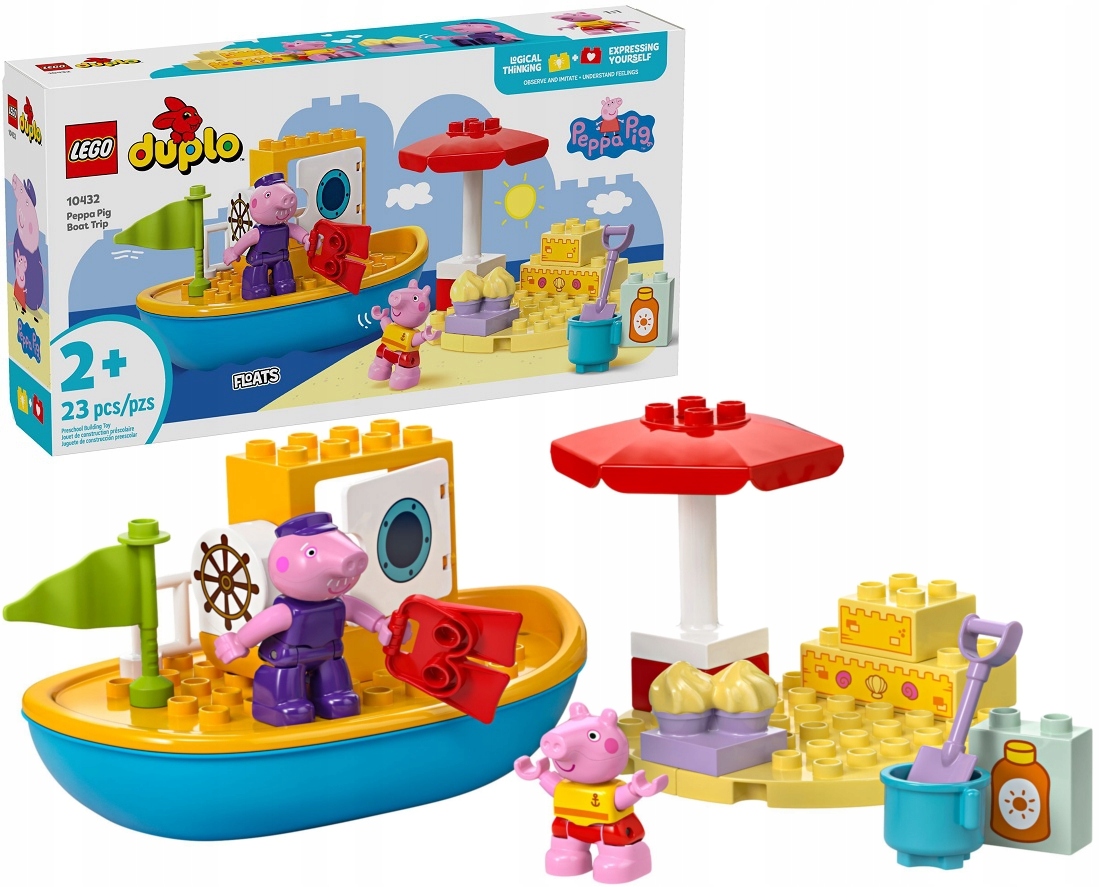 stavebnice Lego Duplo prasátko Pepa A Plavba Lodí 10432