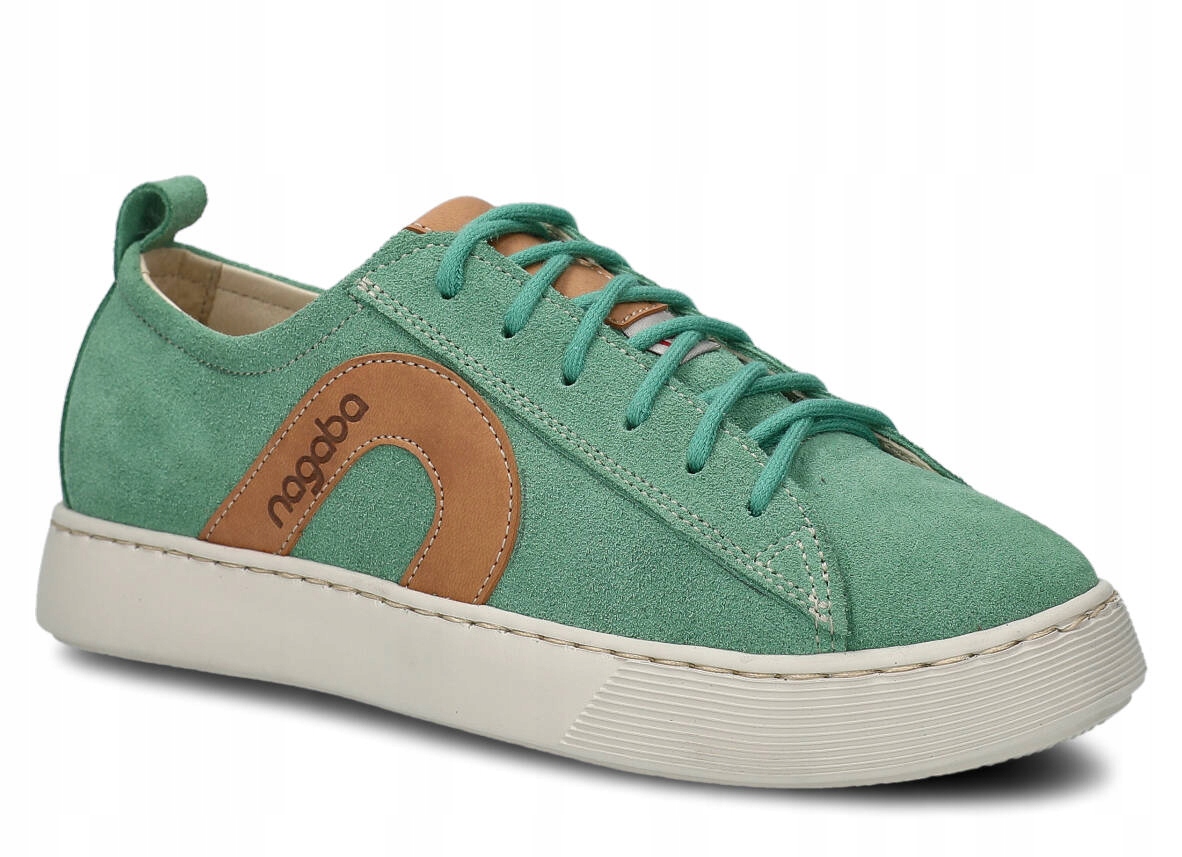 Nagaba 611 Máta Velur Pohodlné Kožené Polské Dámské Polobotky