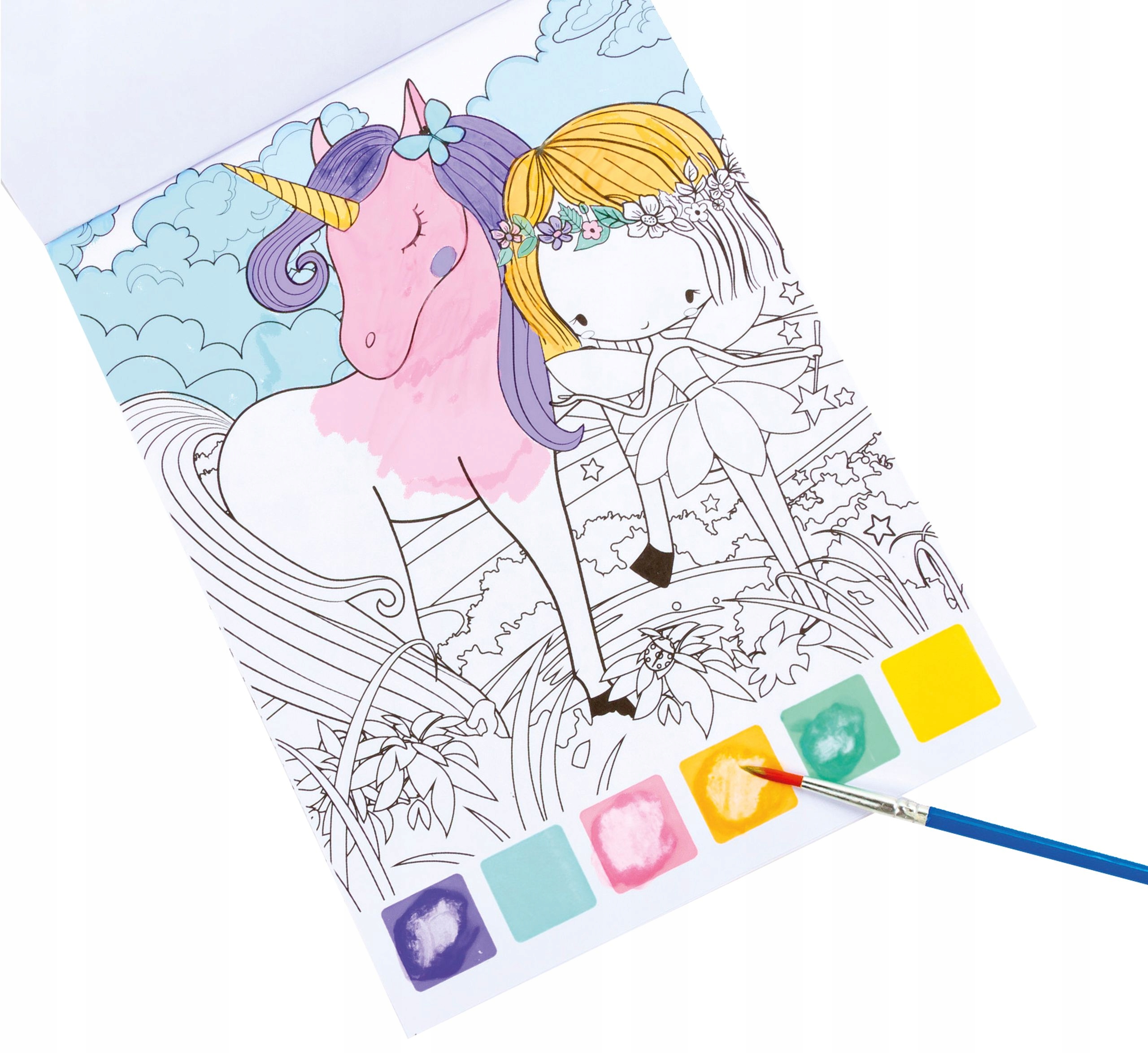 MALOWANKA Z FARBAMI I PĘDZELKIEM WRÓŻKI KIDEA 1942