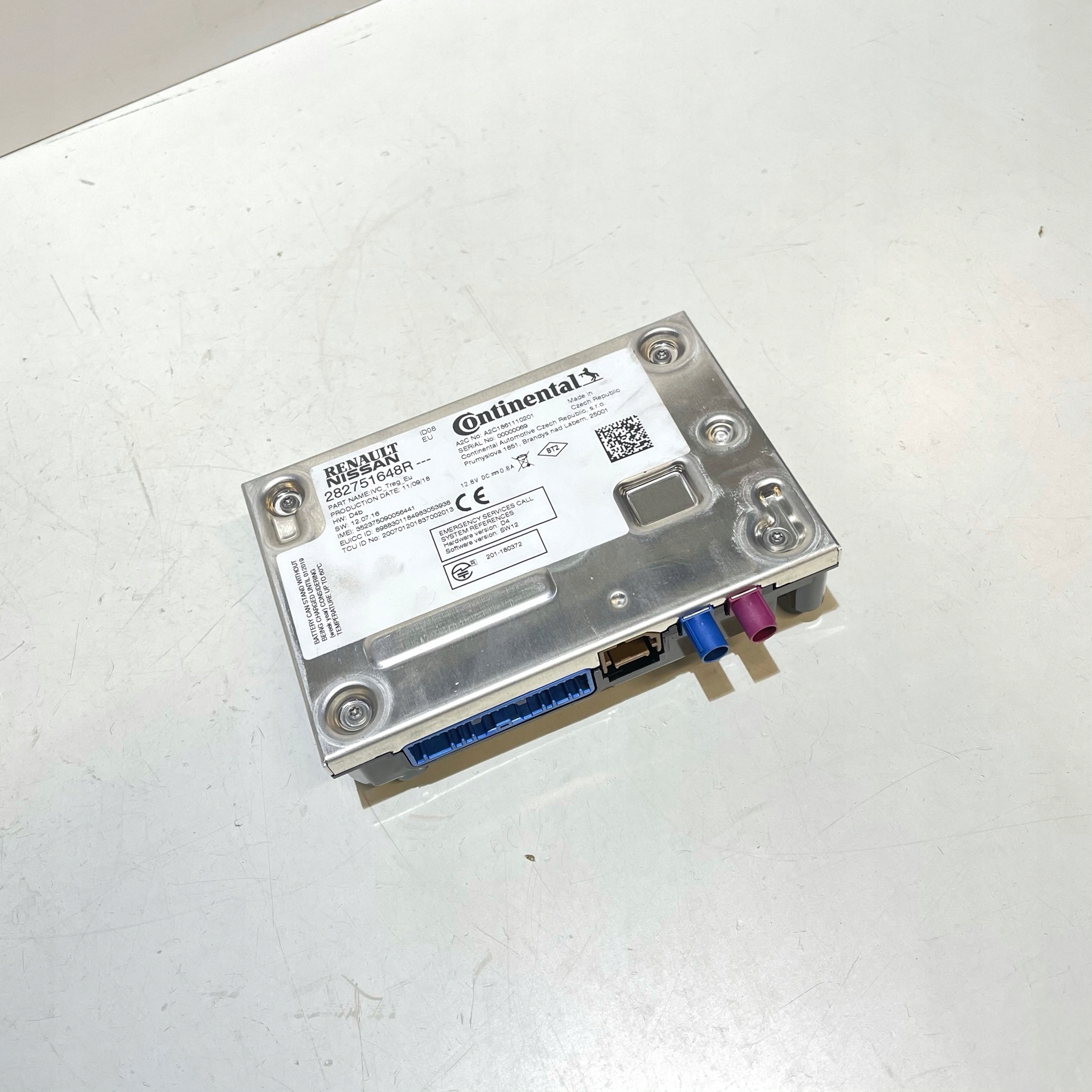 RENAULT CLIO V CAPTUR II MODULO GPS 282751648R