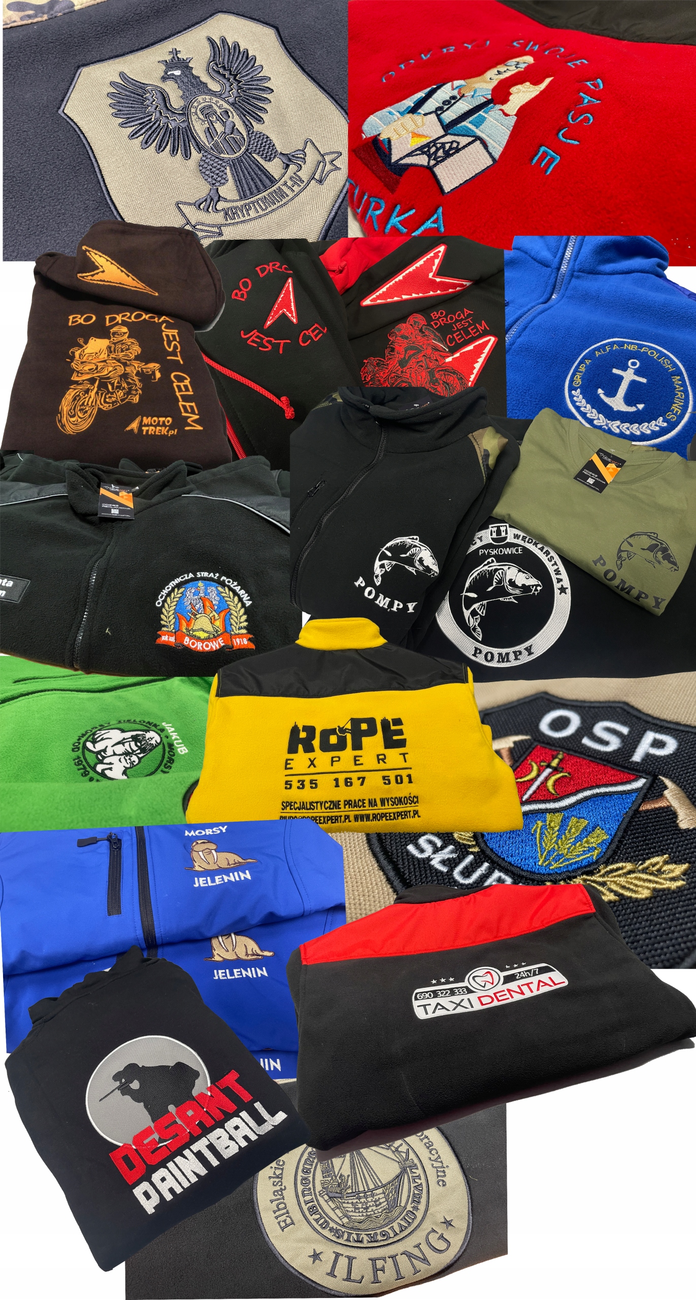 POLAR KAMIZELKA Z HAFTEM LOGO NADRUK POLICJA STRAŻ OCHRONA Malfini 518 Kod producenta POLAR_MALF_518