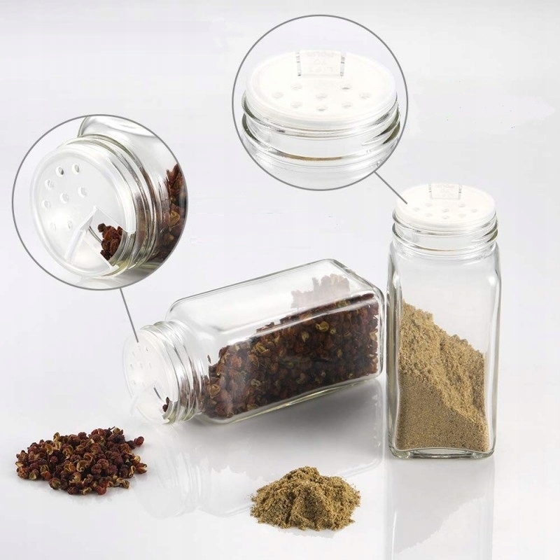 ZESTAW NA PRZYPRAWY DO ŻYWNOŚCI STOJAK ORGANIZER PRZYPRAWNIK SZKLANY SŁOIK Materiał wykonania bambus