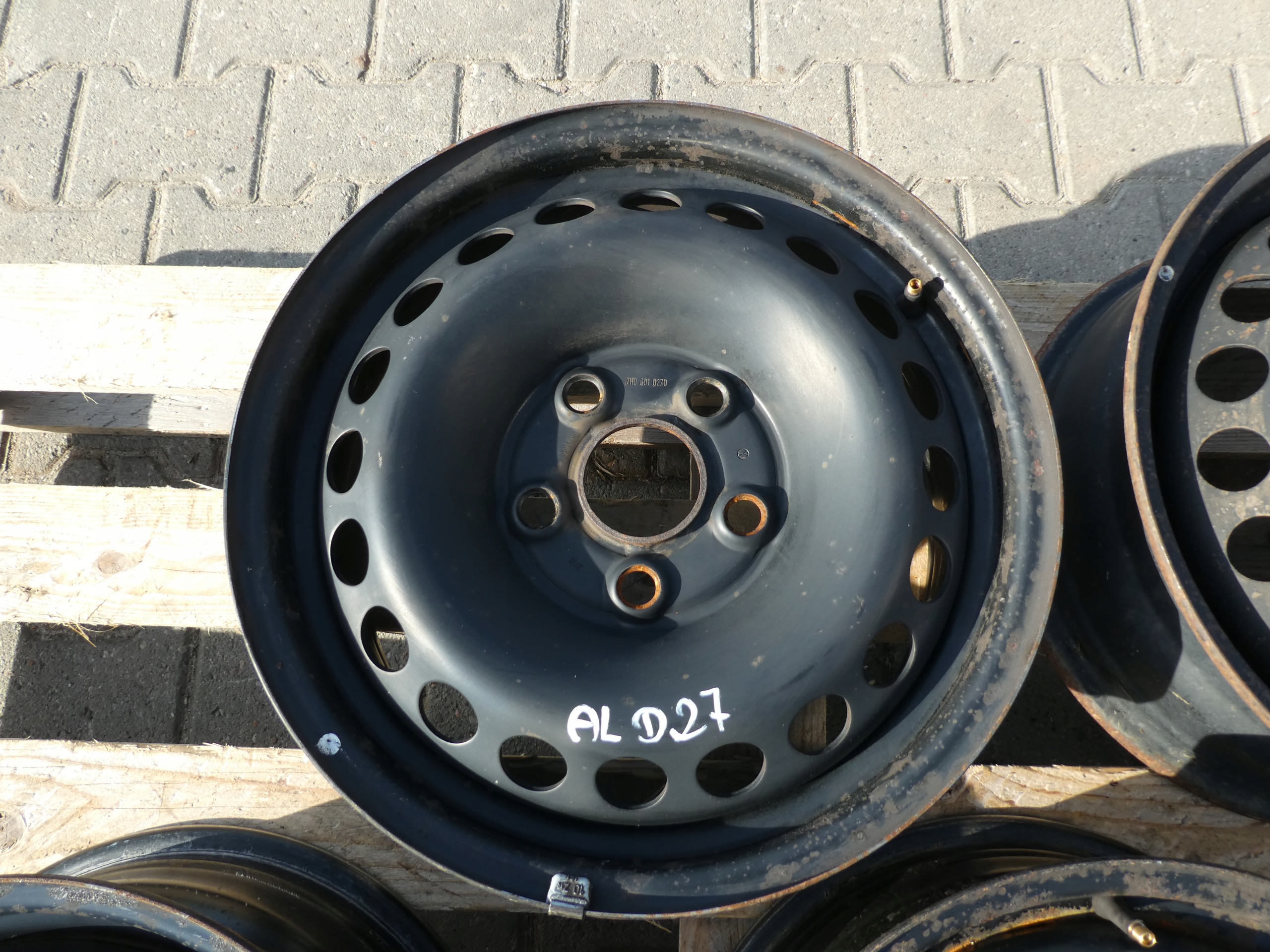 VW T5 CERCHI Ferro 7H0601027D 6.5JX16 ET51